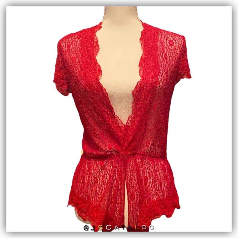 6 x NEW Red Lace Open Crotch Intimate wear